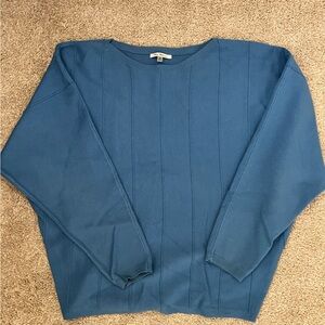 Classic Blue Crewneck Sweater - Womens